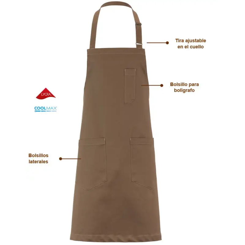 DELANTAL PETO AJUSTABLE