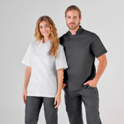 ⭐ CHAQUETA COCINA VERANO MANGA CORTA | Azules de Vergara