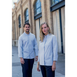 ⭐ CHAQUETA COCINA FIT UNISEX | Azules de Vergara