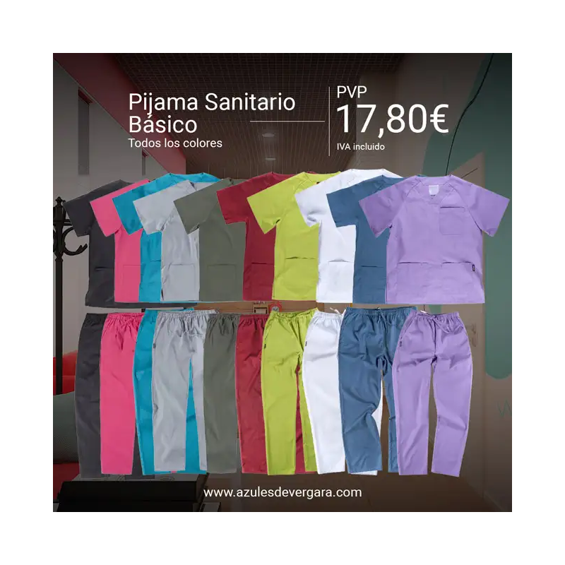 PACK PIJAMA SANITARIO COLORES