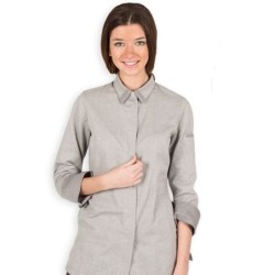 CHAQUETA COCINA CUELLO CAMISERO CHICA