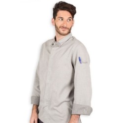 CHAQUETA COCINA CUELLO CAMISERO