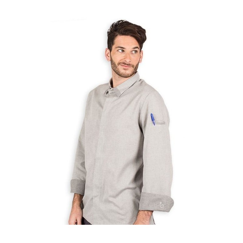 CHAQUETA COCINA CUELLO CAMISERO