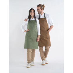 ⭐ DELANTAL DE PETO STRETCH CAMAREROS | Azules de Vergara