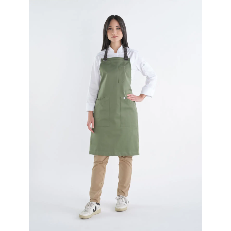 DELANTAL DE PETO STRETCH CAMAREROS
