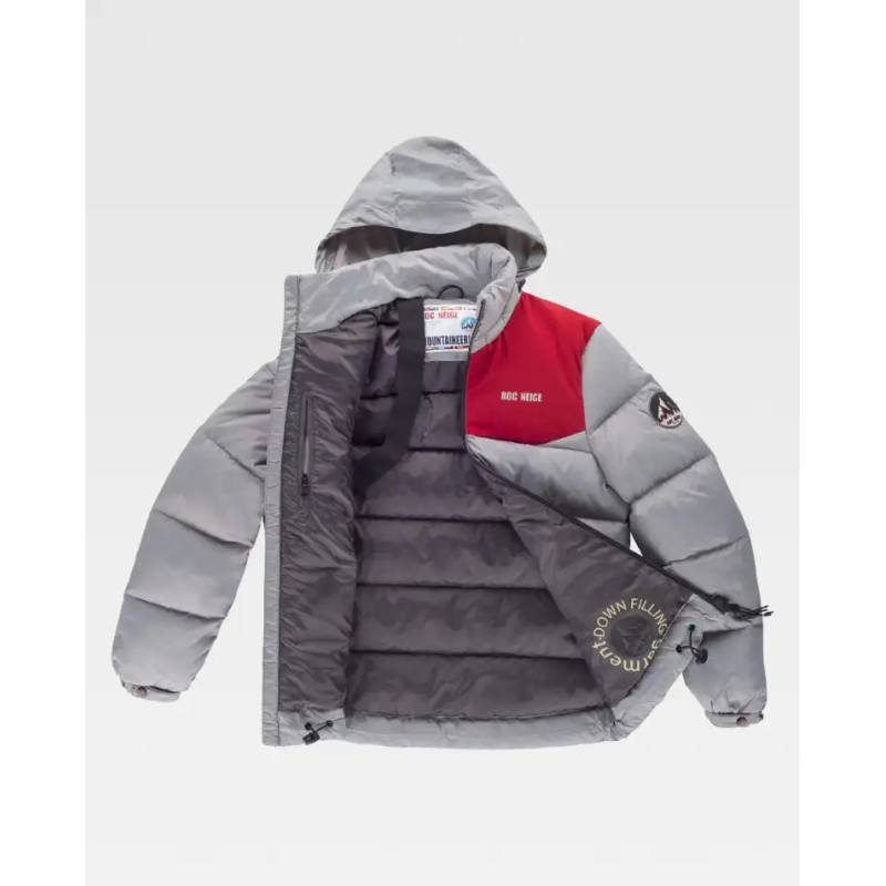 PARKA CON CAPUCHA Y RELLENO DE PLUMAS