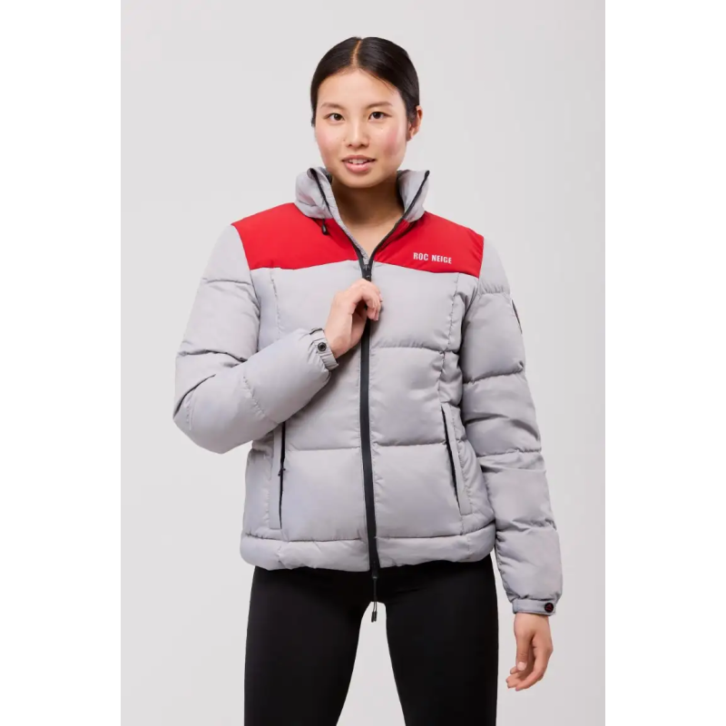 PARKA DE MUJER CON CAPUCHA Y RELLENO DE PLUMAS