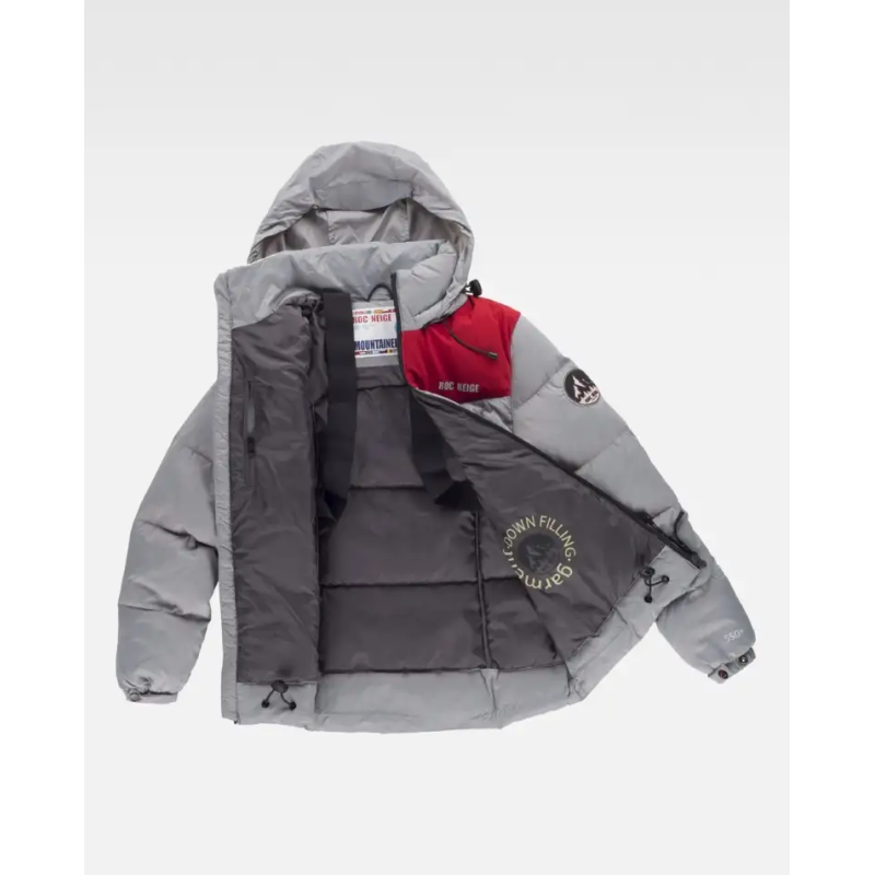 PARKA DE MUJER CON CAPUCHA Y RELLENO DE PLUMAS