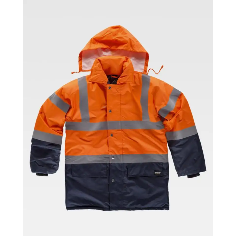 PARKA BICOLOR ALTA VISIBILIDAD IMPERMEABLE