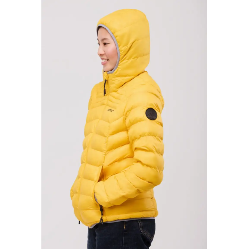 CHAQUETA CON CAPUCHA Y RELLENO SOSTENIBLE MUJER