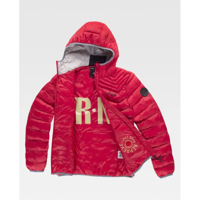 CHAQUETA CON CAPUCHA Y RELLENO SOSTENIBLE MUJER