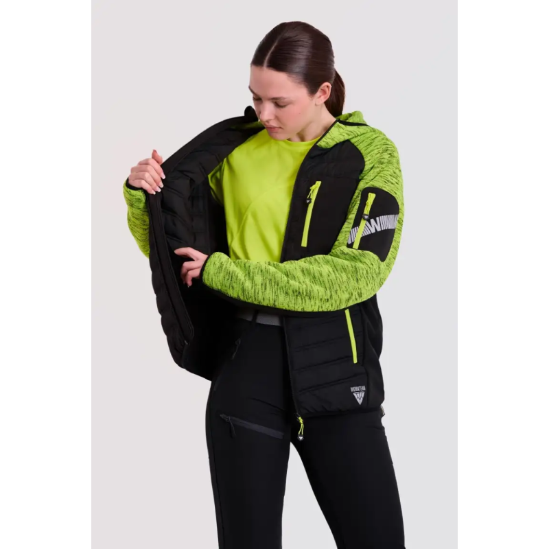 CHAQUETA DE PUNTO ACOLCHADA CON CAPUCHA