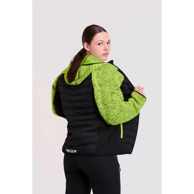 CHAQUETA DE PUNTO ACOLCHADA CON CAPUCHA