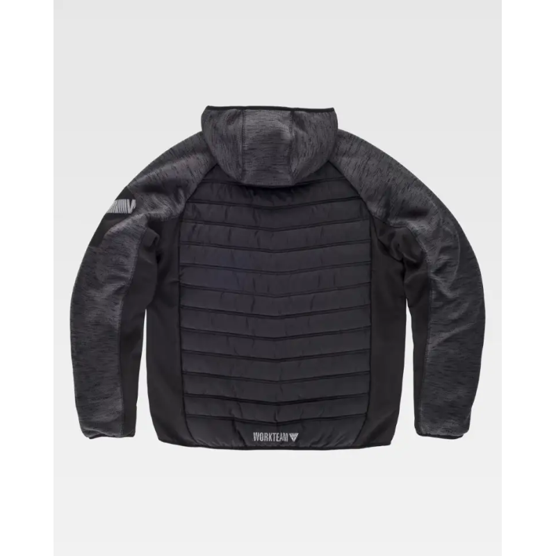 CHAQUETA DE PUNTO ACOLCHADA CON CAPUCHA
