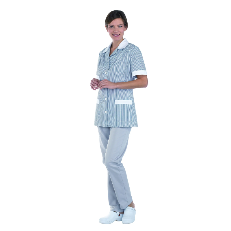 CHAQUETA A RAYAS DE MUJER PARA LIMPIEZA