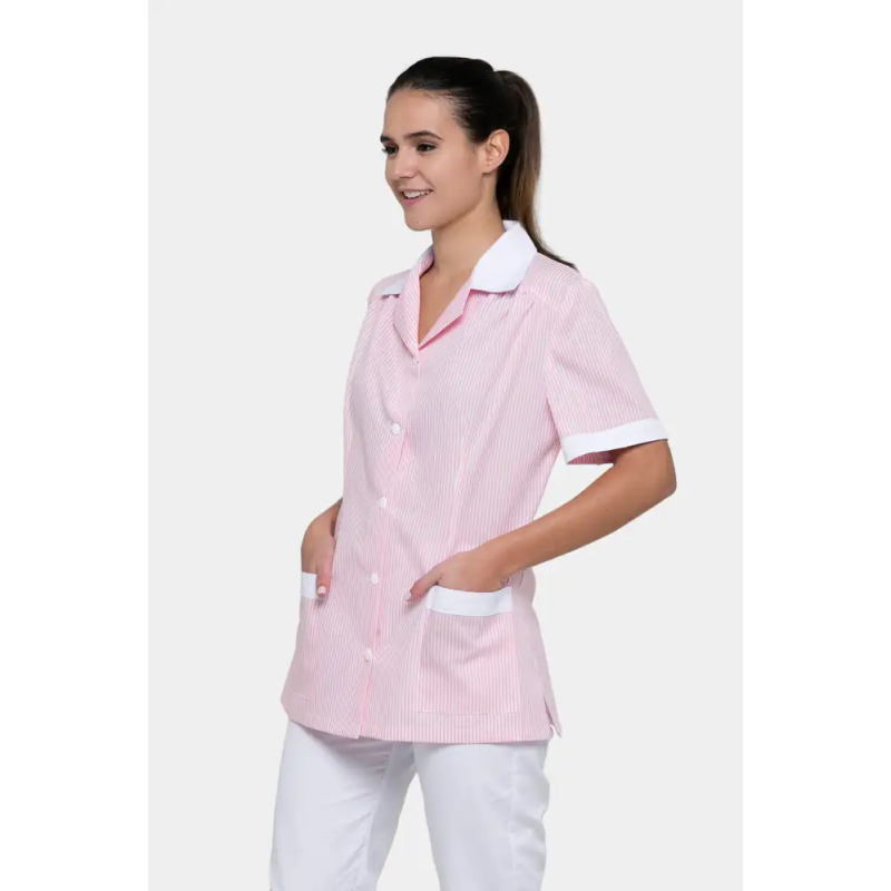 CHAQUETA A RAYAS DE MUJER PARA LIMPIEZA