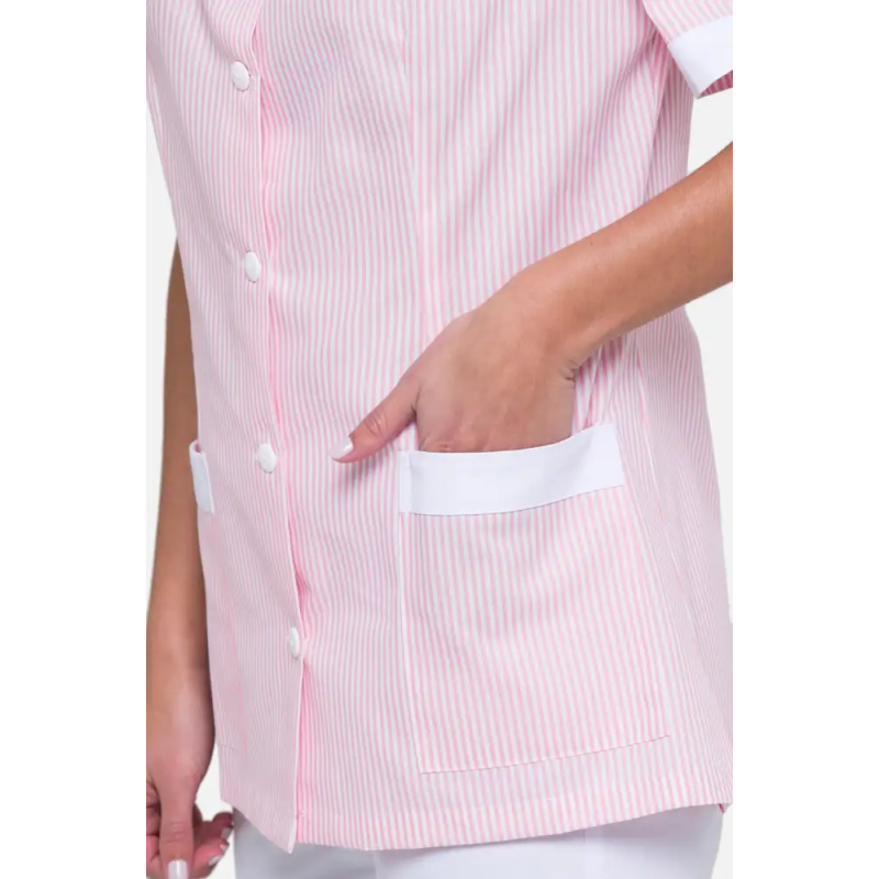 CHAQUETA A RAYAS DE MUJER PARA LIMPIEZA