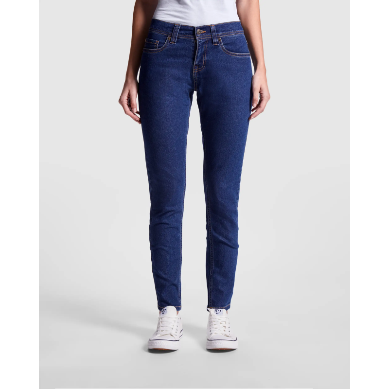 PANTALÓN VAQUERO SEMIENTALLADO PARA MUJER