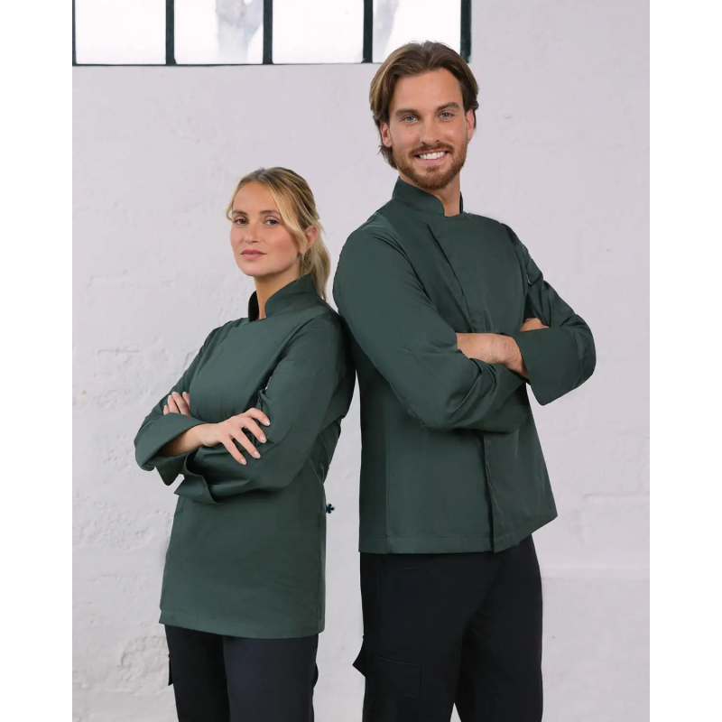 CHAQUETA COCINA CORCHETES OCULTOS UNISEX