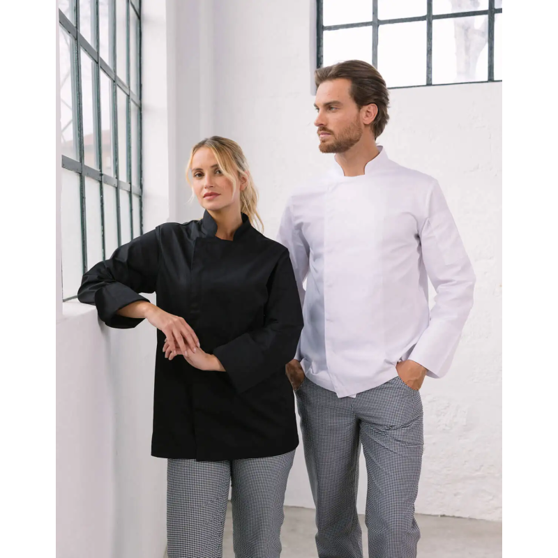 CHAQUETA COCINA CORCHETES OCULTOS UNISEX