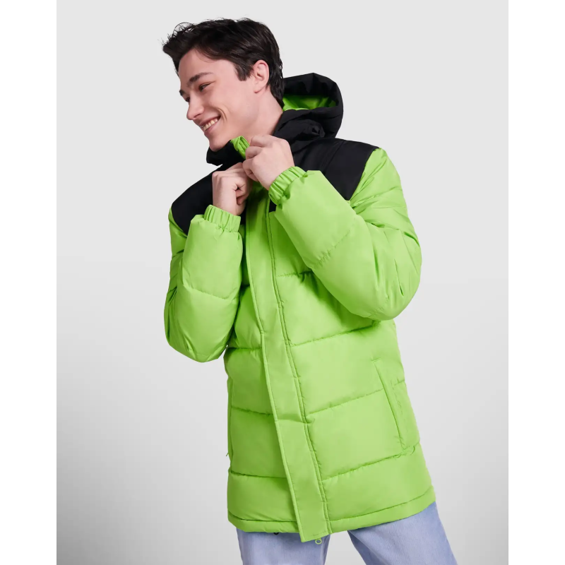 CHAQUETA ACOLCHADA COMBINADA CON CAPUCHA