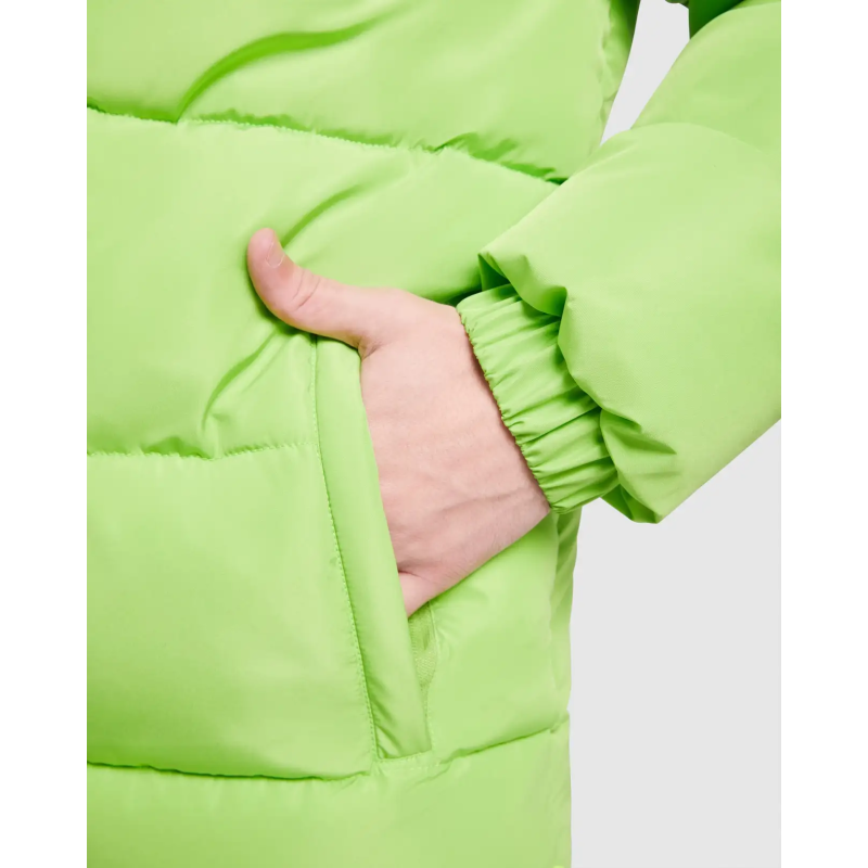 CHAQUETA ACOLCHADA COMBINADA CON CAPUCHA