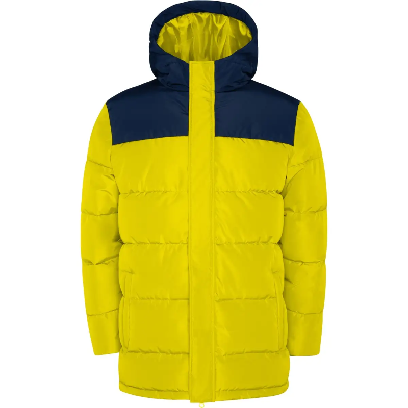 CHAQUETA ACOLCHADA COMBINADA CON CAPUCHA