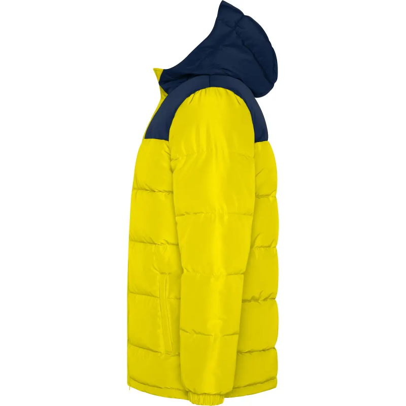 CHAQUETA ACOLCHADA COMBINADA CON CAPUCHA