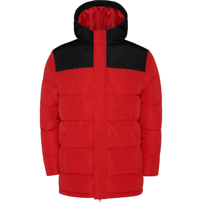 CHAQUETA ACOLCHADA COMBINADA CON CAPUCHA