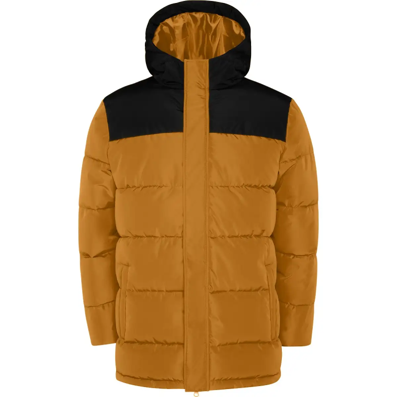 CHAQUETA ACOLCHADA COMBINADA CON CAPUCHA