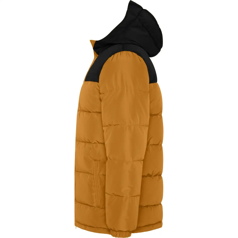 CHAQUETA ACOLCHADA COMBINADA CON CAPUCHA
