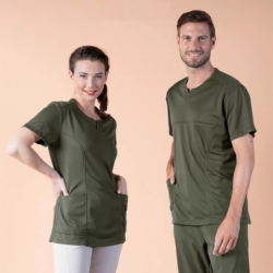 ⭐ CASACA UNISEX MICROFIBRA HOSTELERÍA SPA | Azules de Vergara