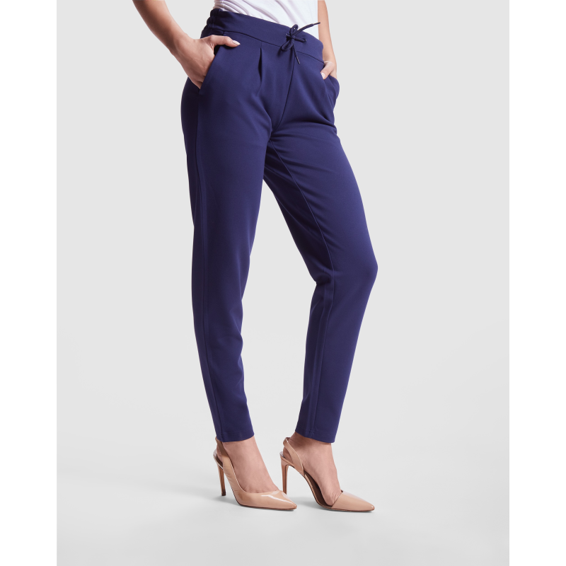 PANTALON MUJER AJUSTE CON CORDÓN Y GOMA