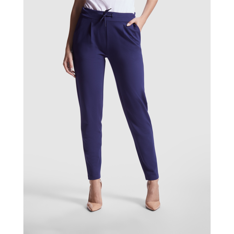 PANTALON MUJER AJUSTE CON CORDÓN Y GOMA