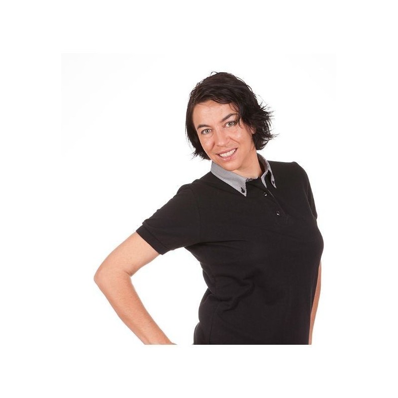 POLO CUELLO COMBINADO CHICA
