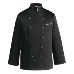 CHAQUETA COCINA RIBETE GRIS