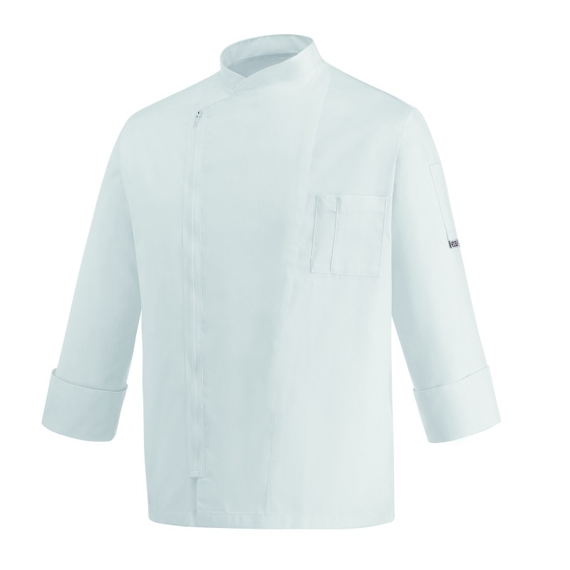 Chaqueta cocina con cremallera