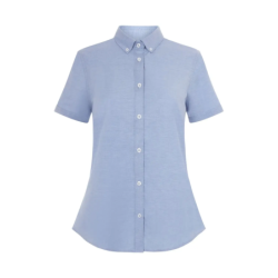 ⭐ CAMISA MUJER OXFORD MANGA CORTA STRETCH | Azules de Vergara