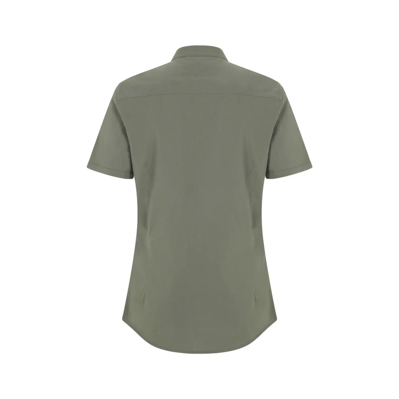 CAMISA MUJER POPELIN MANGA CORTA STRETCH
