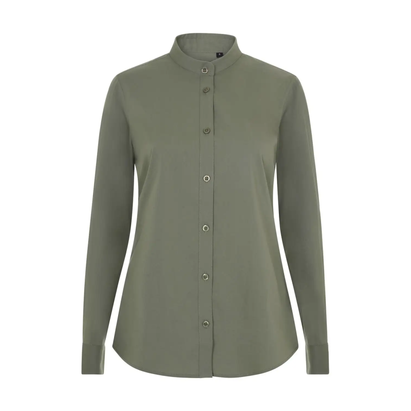 CAMISA MUJER POPELIN MANGA LARGA STRETCH