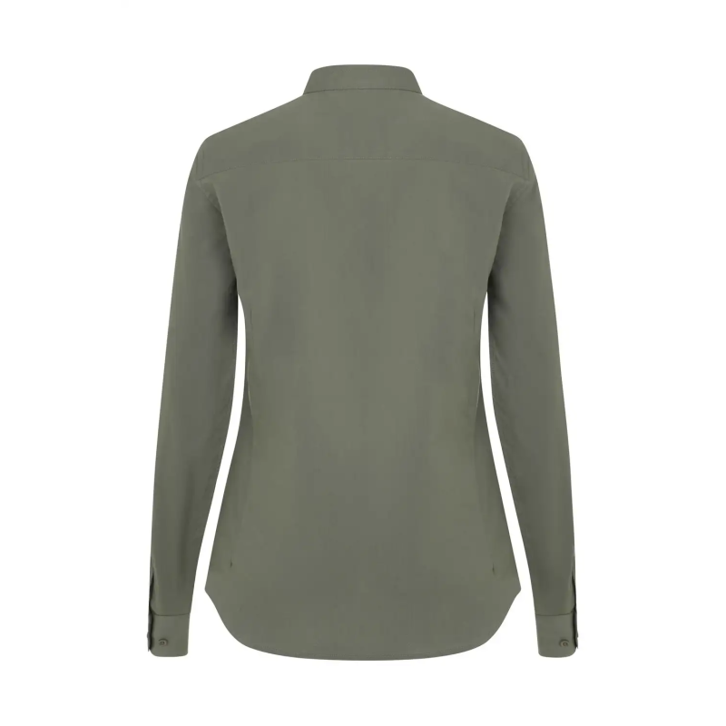 CAMISA MUJER POPELIN MANGA LARGA STRETCH