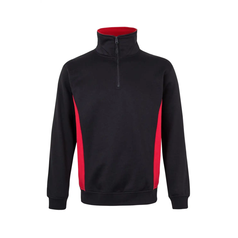 SUDADERA BICOLOR MEDIA CREMALLERA INDUSTRIA