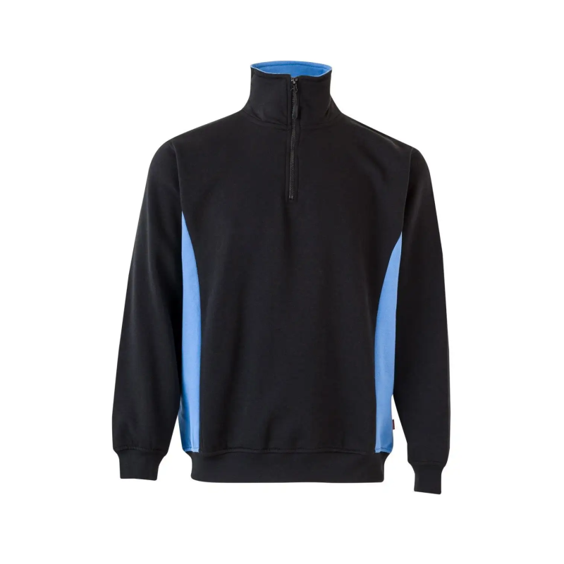 SUDADERA BICOLOR MEDIA CREMALLERA INDUSTRIA