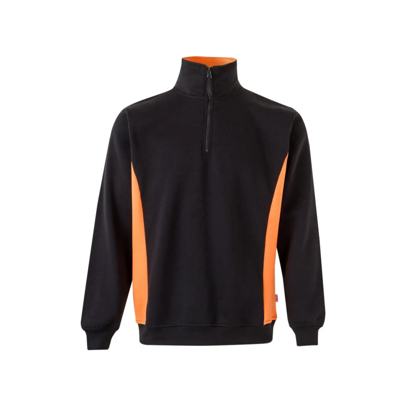 SUDADERA BICOLOR MEDIA CREMALLERA INDUSTRIA