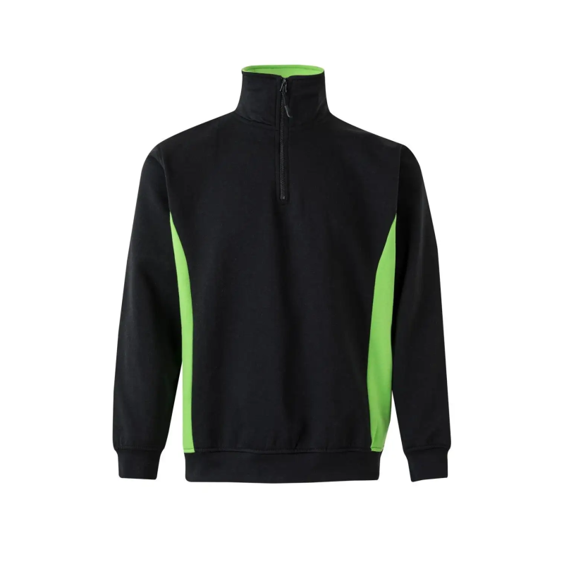 SUDADERA BICOLOR MEDIA CREMALLERA INDUSTRIA