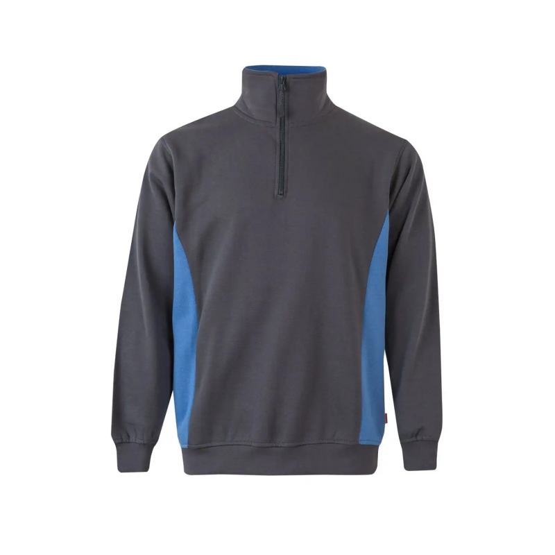 SUDADERA BICOLOR MEDIA CREMALLERA INDUSTRIA