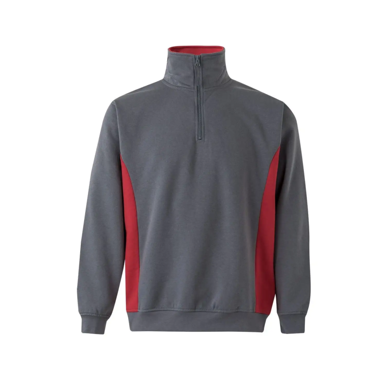 SUDADERA BICOLOR MEDIA CREMALLERA INDUSTRIA
