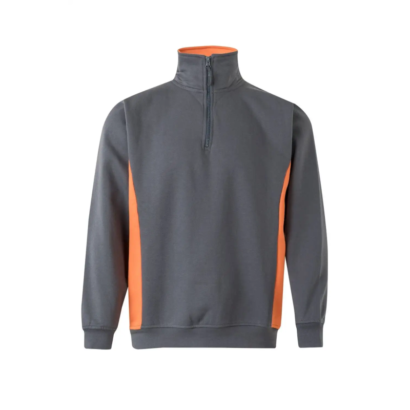SUDADERA BICOLOR MEDIA CREMALLERA INDUSTRIA