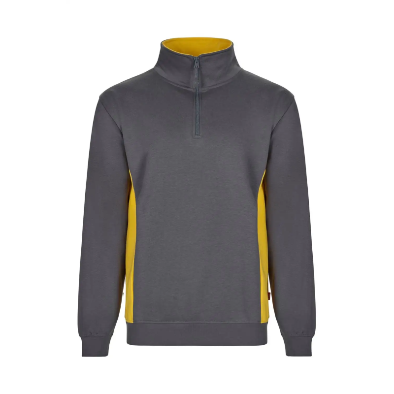 SUDADERA BICOLOR MEDIA CREMALLERA INDUSTRIA