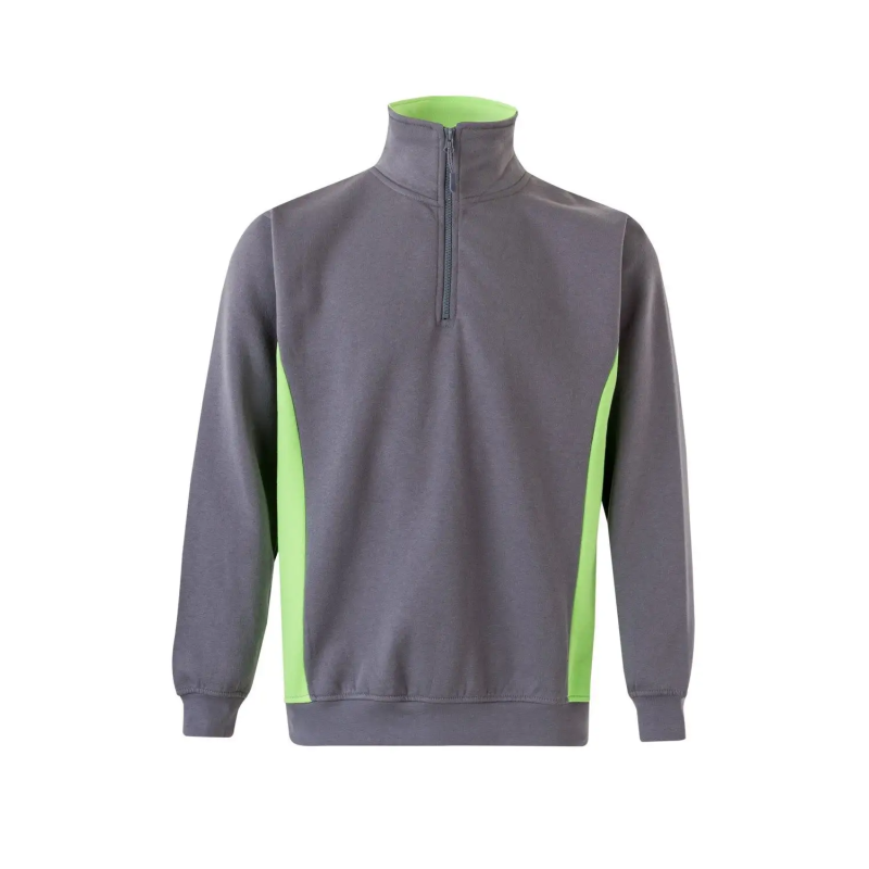 SUDADERA BICOLOR MEDIA CREMALLERA INDUSTRIA